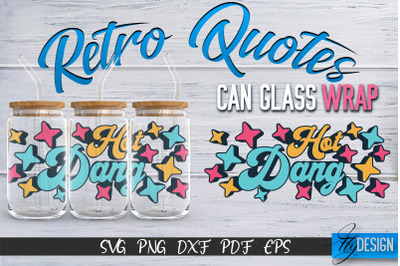 Glass Can Wrap SVG | Retro Wrap SVG | Glass Can Wrap SVG | Retro Glass