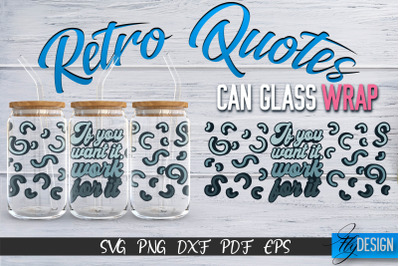 Glass Can Wrap SVG | Retro Wrap SVG | Glass Can Wrap SVG | Retro Glass