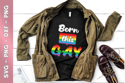 Born This Gay Pun Funny LGBTQ