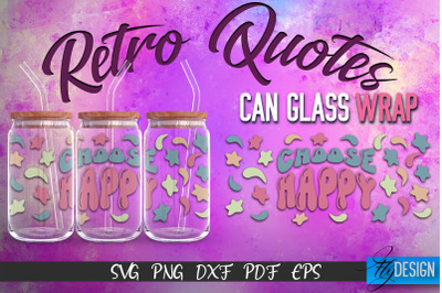 Glass Can Wrap SVG | Retro Wrap SVG | Glass Can Wrap SVG | Retro Glass