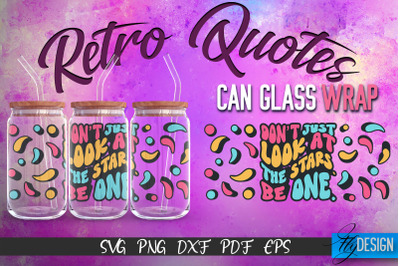 Glass Can Wrap SVG | Retro Wrap SVG | Glass Can Wrap SVG | Retro Glass