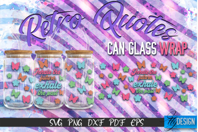 Glass Can Wrap SVG | Retro Wrap SVG | Glass Can Wrap SVG | Retro Glass