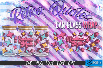 Glass Can Wrap SVG | Retro Wrap SVG | Glass Can Wrap SVG | Retro Glass