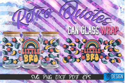 Glass Can Wrap SVG | Retro Wrap SVG | Glass Can Wrap SVG | Retro Glass