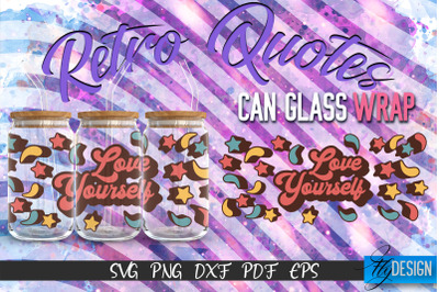 Glass Can Wrap SVG | Retro Wrap SVG | Glass Can Wrap SVG | Retro Glass