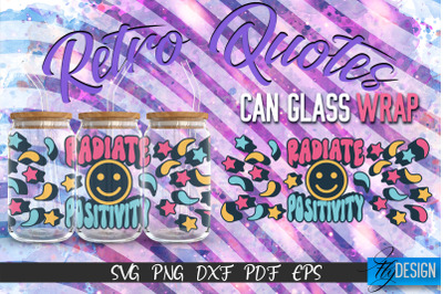 Glass Can Wrap SVG | Retro Wrap SVG | Glass Can Wrap SVG | Retro Glass