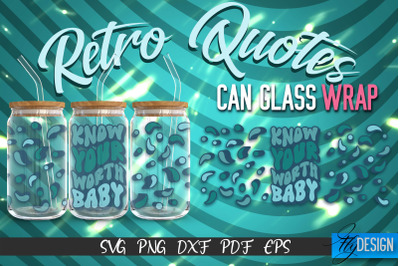 Glass Can Wrap SVG | Retro Wrap SVG | Glass Can Wrap SVG | Retro Glass