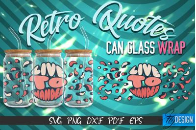 Glass Can Wrap SVG | Retro Wrap SVG | Glass Can Wrap SVG | Retro Glass