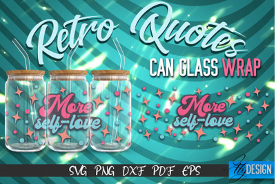 Glass Can Wrap SVG | Retro Wrap SVG | Glass Can Wrap SVG | Retro Glass