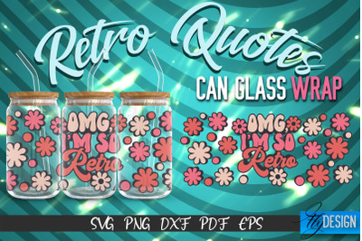 Glass Can Wrap SVG | Retro Wrap SVG | Glass Can Wrap SVG | Retro Glass