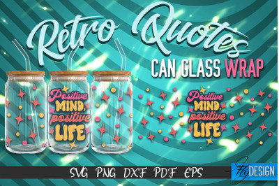 Glass Can Wrap SVG | Retro Wrap SVG | Glass Can Wrap SVG | Retro Glass