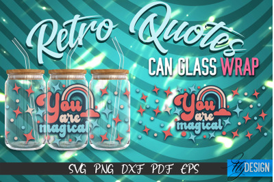 Glass Can Wrap SVG | Retro Wrap SVG | Glass Can Wrap SVG | Retro Glass