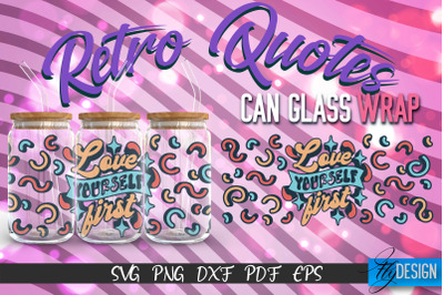 Glass Can Wrap SVG | Retro Wrap SVG | Glass Can Wrap SVG | Retro Glass