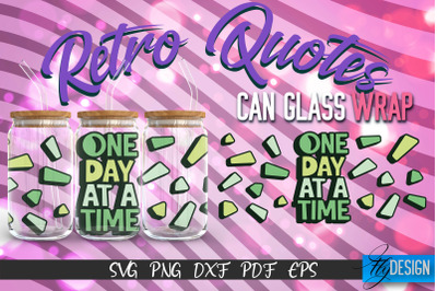 Glass Can Wrap SVG | Retro Wrap SVG | Glass Can Wrap SVG | Retro Glass