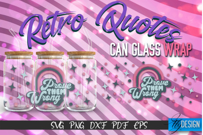 Glass Can Wrap SVG | Retro Wrap SVG | Glass Can Wrap SVG | Retro Glass