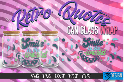 Glass Can Wrap SVG | Retro Wrap SVG | Glass Can Wrap SVG | Retro Glass