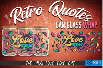 Glass Can Wrap SVG | Retro Wrap SVG | Glass Can Wrap SVG | Retro Glass