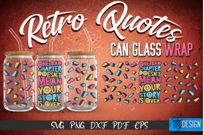 Glass Can Wrap SVG | Retro Wrap SVG | Glass Can Wrap SVG | Retro Glass