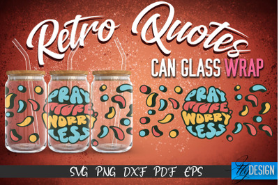 Glass Can Wrap SVG | Retro Wrap SVG | Glass Can Wrap SVG | Retro Glass