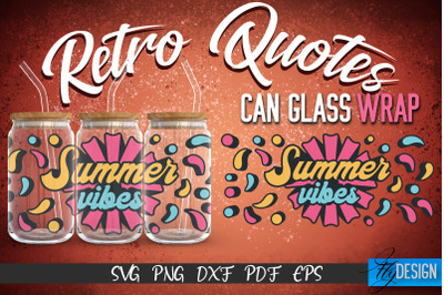 Glass Can Wrap SVG | Retro Wrap SVG | Glass Can Wrap SVG | Retro Glass