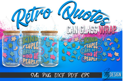 Glass Can Wrap SVG | Retro Wrap SVG | Glass Can Wrap SVG | Retro Glass