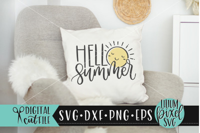 Hello Summer Sun - Summer SVG
