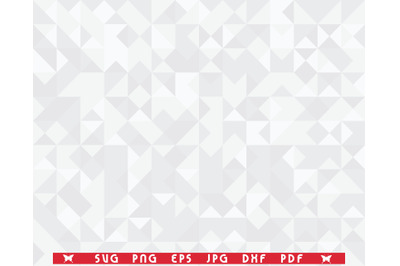 SVG Polygonal Mosaic Pattern, Black White Digital clipart