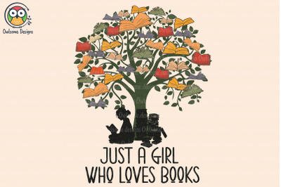 Girl who loves books sublimation