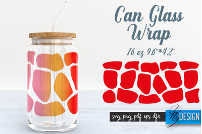 Animal Glass Can Wrap SVG | Giraffe Can