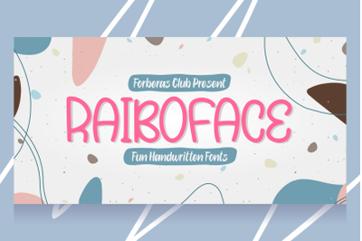 Rainboface | Fun Handwritten Font