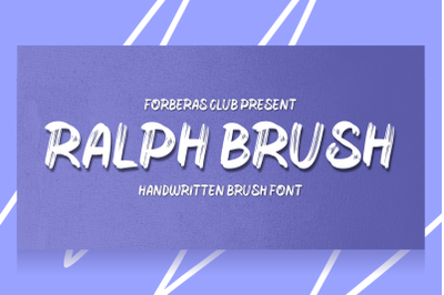 Ralph Brush | Handwritten Brush Font