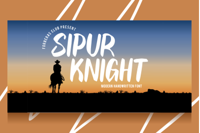 Sipur Knight | Modern Handwritten Font