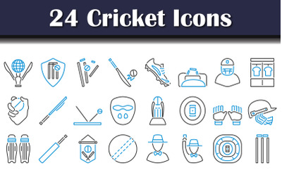 Cricket Icon Set