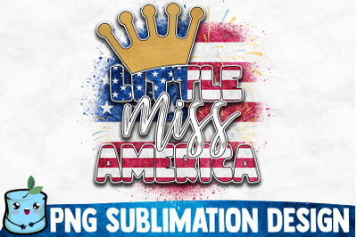 Little Miss America Sublimation Design