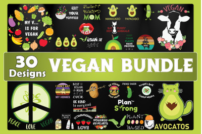 Vegan Bundle SVG 30 designs