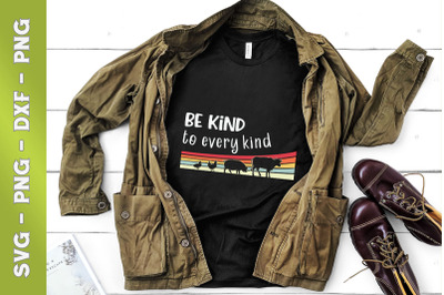 Be Kind To Every Kind Vegan Retro