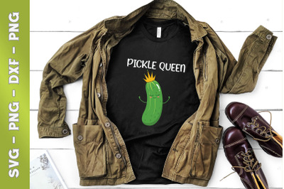 Pickle Queen Vegan Funny Cucumber