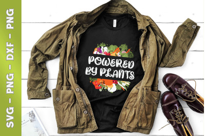 Vintage Powered By Plants Shirt Vegan