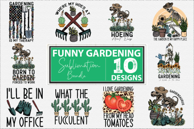 Funny Gardening Sublimation Bundle