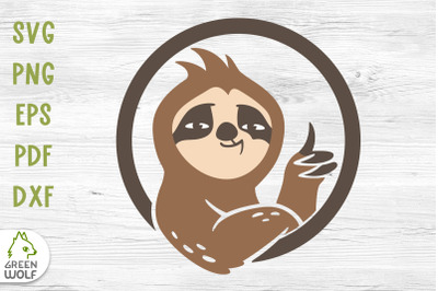 Lazy sloth svg file for cricut Funny sloth png Sloth decal svg
