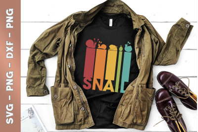 Retro Snail Funny Vintage