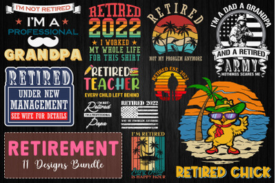 Retirement T-Shirt SVG Bundle