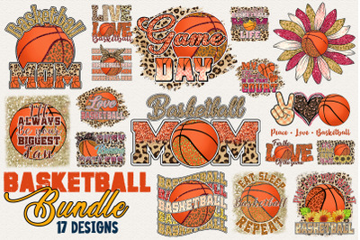 Basketball Mom - Mother&#039;s Day PNG Bundle