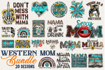 Western Mom - Mother&#039;s Day PNG Bundle