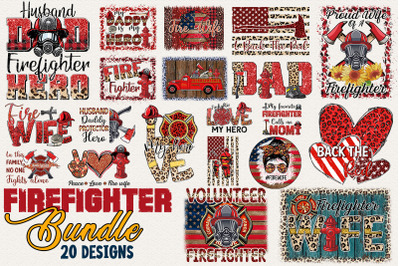 Firefighter Proud Sublimation Bundle