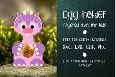 Cute Monster | Chocolate Egg Holder Template