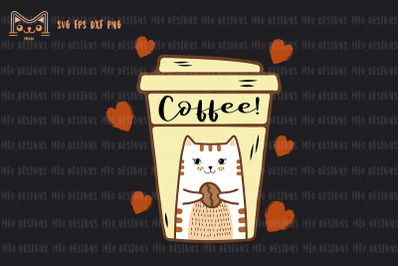 I Love Catpuccino Coffee Cat