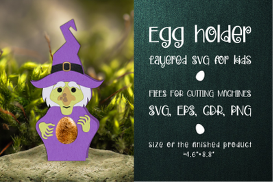 Wicked Witch | Halloween Egg Holder Template