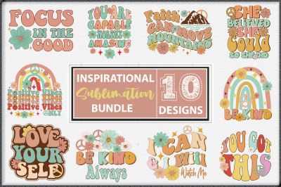 Inspirational Quotes Sublimation Bundle