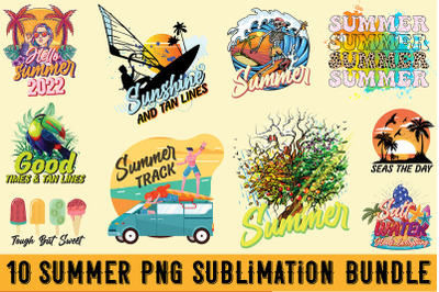 Summer Png Sublimation Bundle